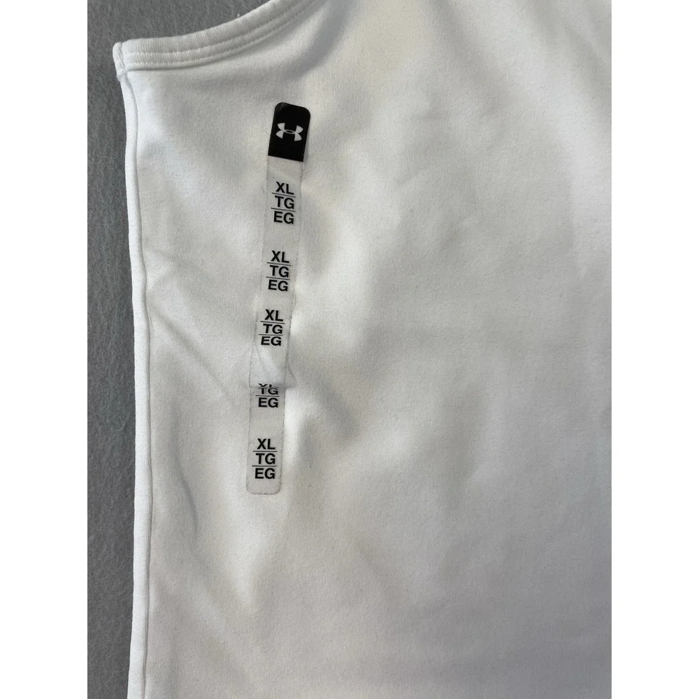 NWT Under Armour Fitted Motion Crop Tank Top White Womens‎ Athletic Sz XL